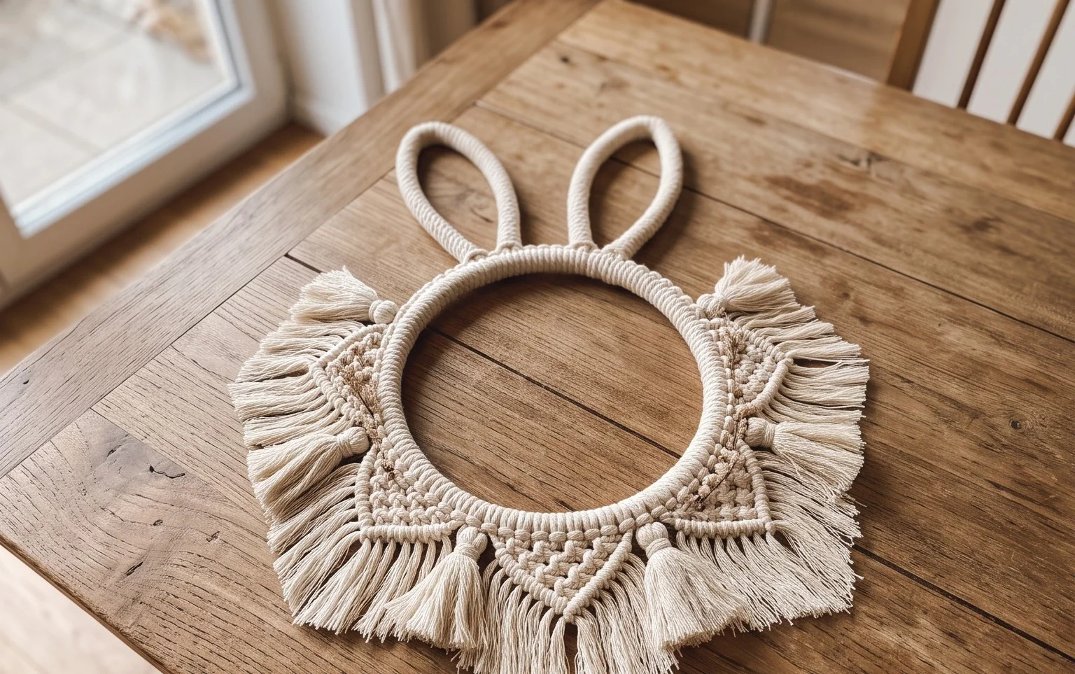 Boho Bunny Wreath häkeln: Einfache DIY Anleitung