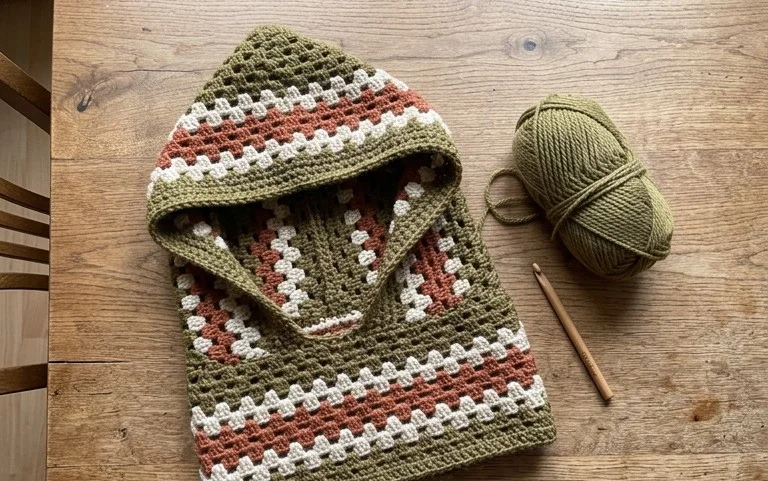 Granny Harlequin Kapuzencowl: Kostenlose Anleitung für alle
