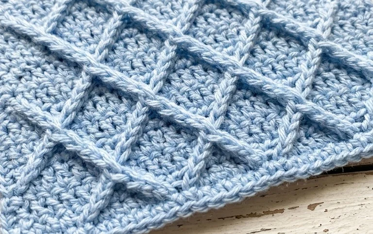 Diamond Waffle Stitch | Crafting Happiness