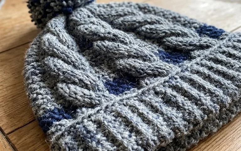 Cable Beanie Hat Crochet Pattern