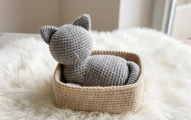 Cat in The Box: Kostenlose Amigurumi Häkelanleitung