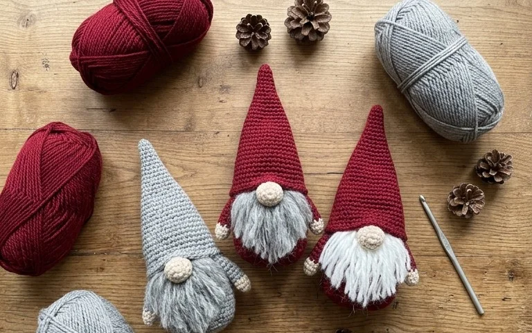 Weihnachtswichtel häkeln: Kostenlose Anleitung für Anfänger