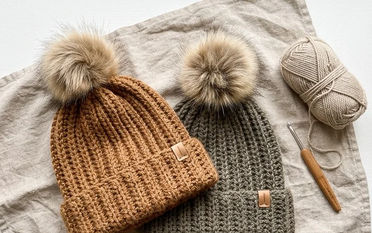 Andes Beanie häkeln: kostenlose Anfänger-Anleitung